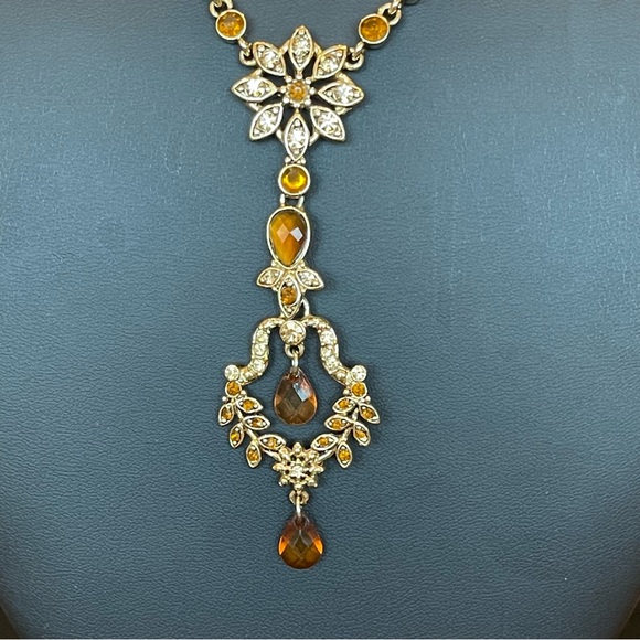 Victorian revival dangle drop briolette necklace - Picture 4 of 9